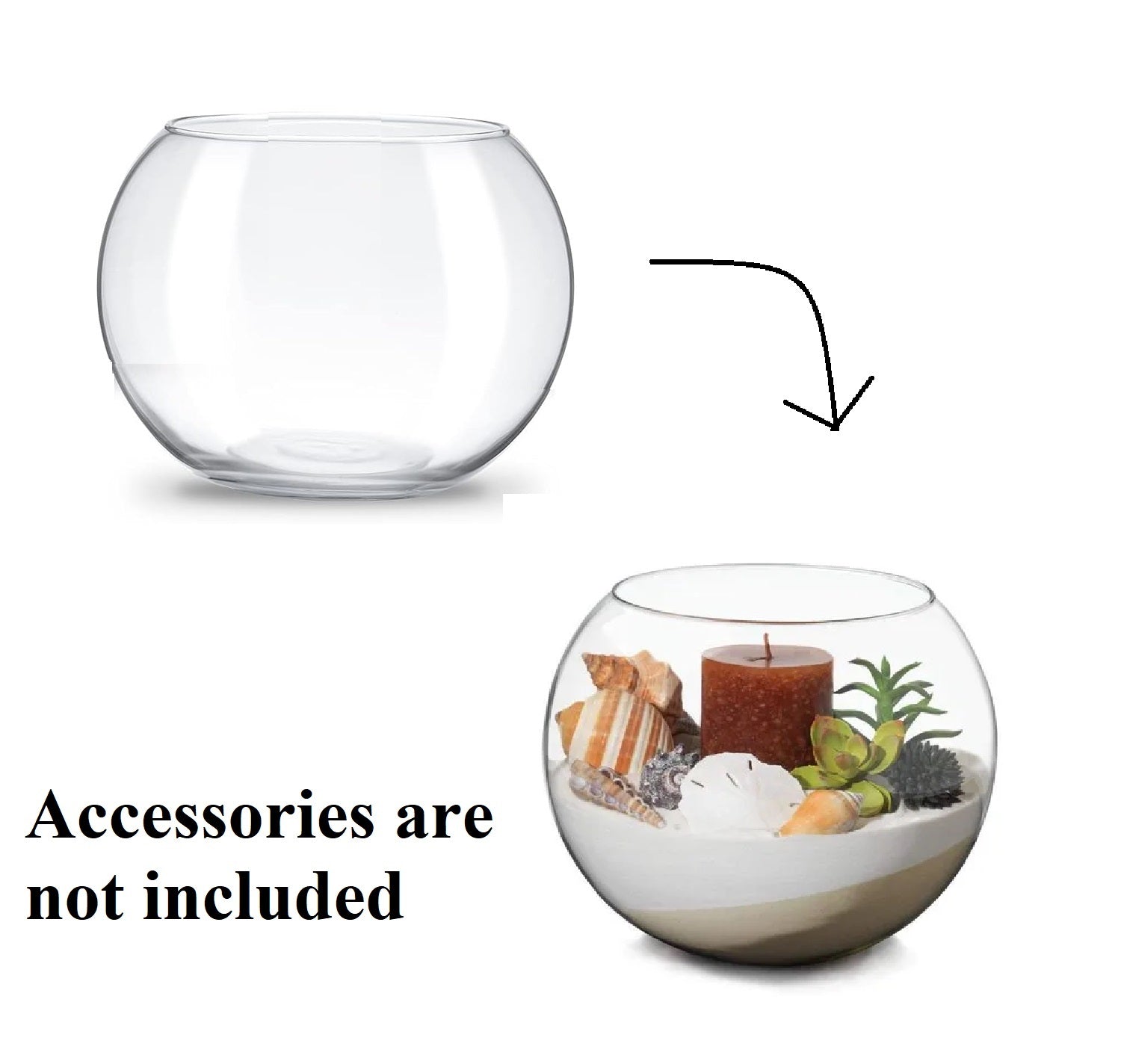 Transparent Decorative Fish Bowl