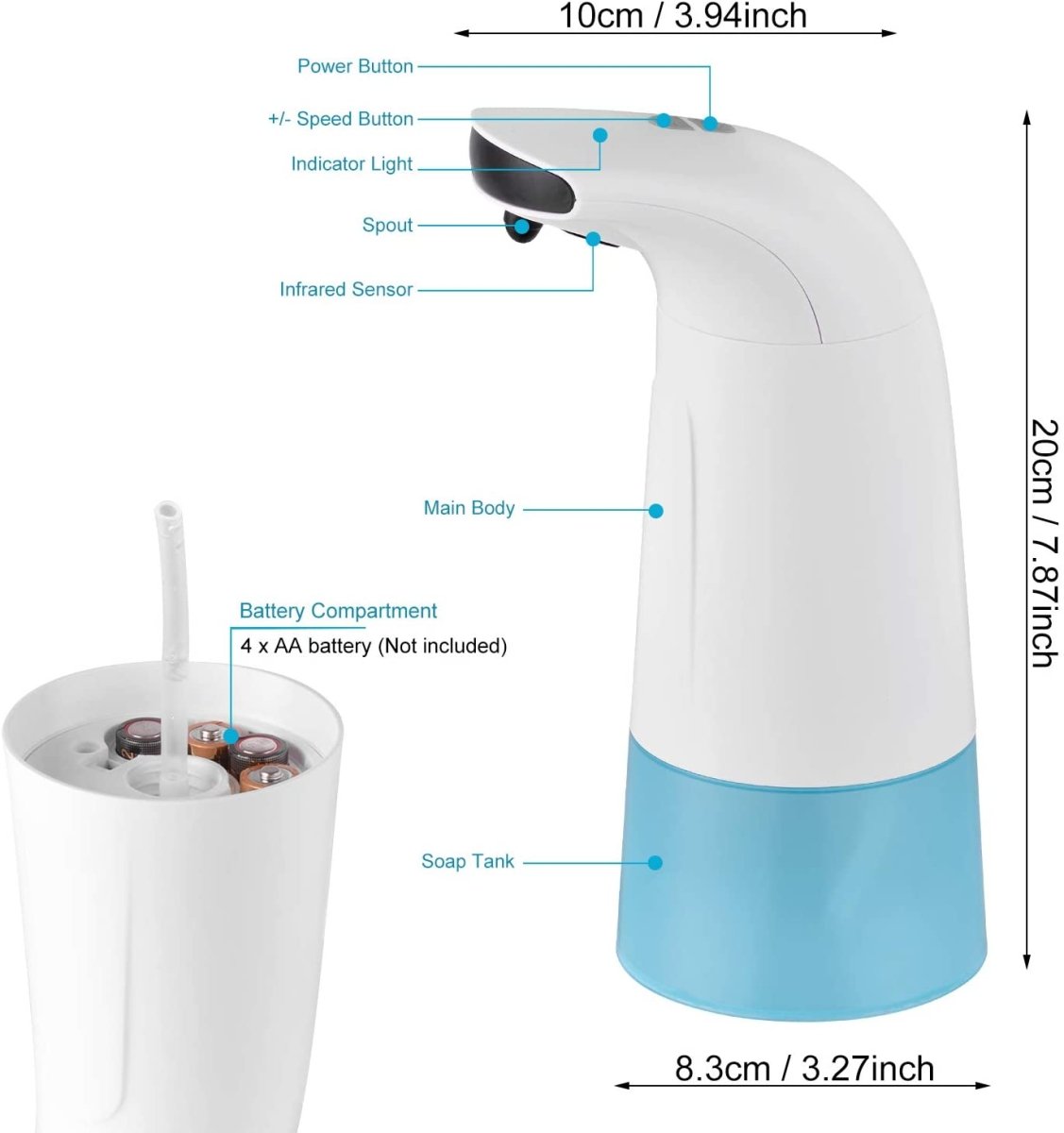 Touchless Foaming Soap Dispenser - Techmanistan in Pakistan