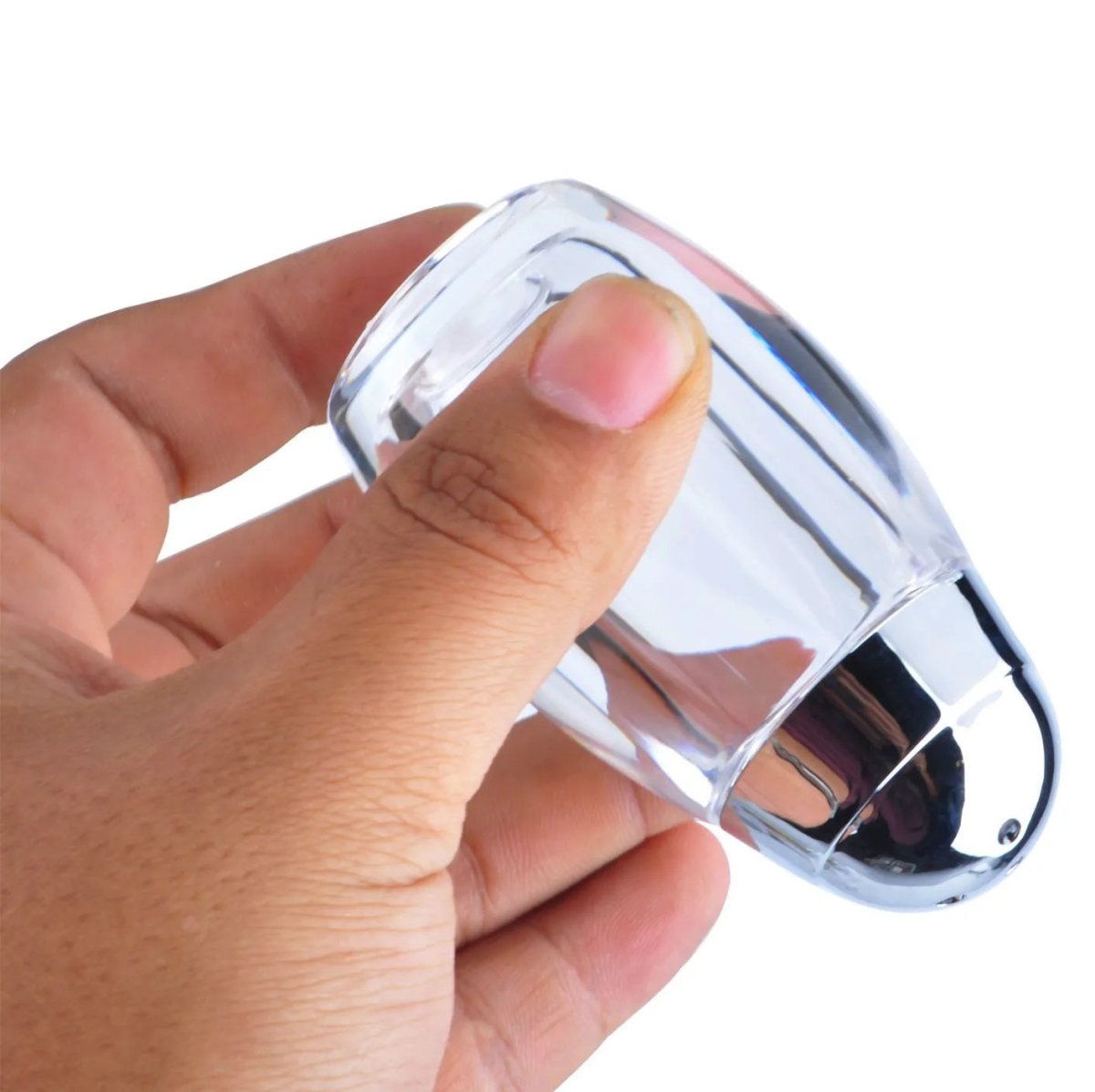 Transparent Acrylic Egg - shaped Salt Dispenser - Techmanistan in Pakistan