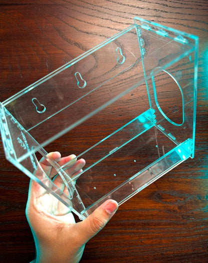 Transparent Acrylic Window Clear Bird Feeders with FREE Birds Feed - Techmanistan in Pakistan