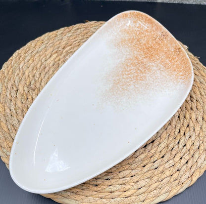 Triangle Ceramic Serving Plate - Techmanistan in Pakistan