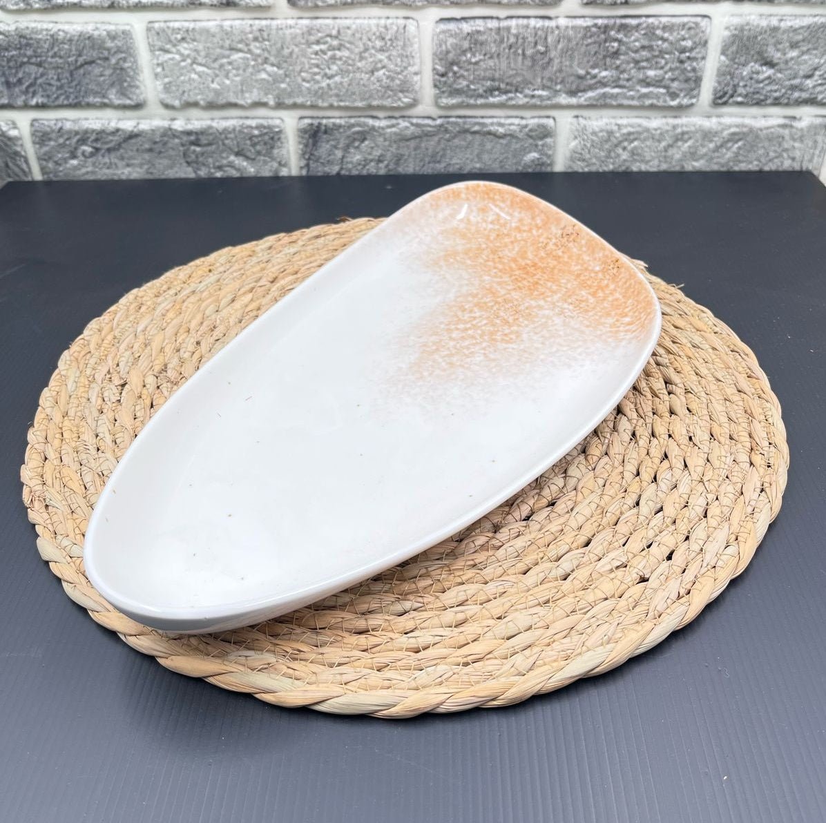 Triangle Ceramic Serving Plate - Techmanistan in Pakistan