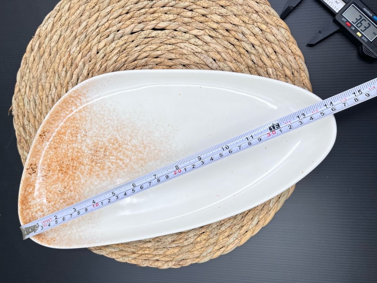 Triangle Ceramic Serving Plate - Techmanistan in Pakistan