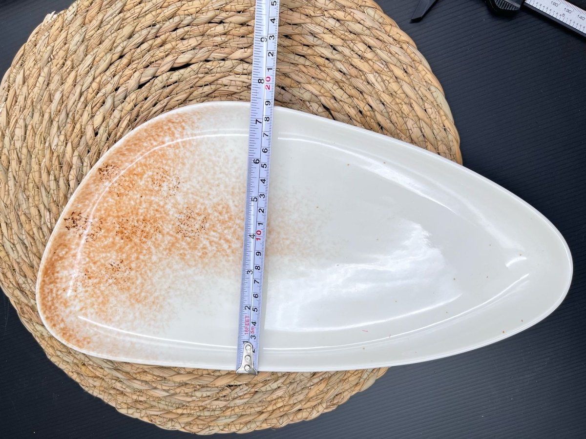 Triangle Ceramic Serving Plate - Techmanistan in Pakistan