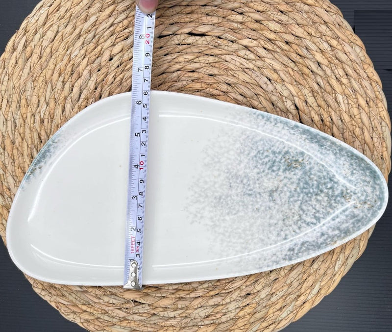 Triangle Ceramic Serving Plate - Techmanistan in Pakistan