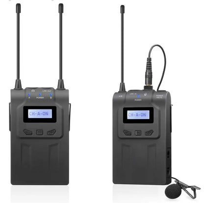 UHF Dual Channel Wireless Microphone System - Techmanistan in Pakistan