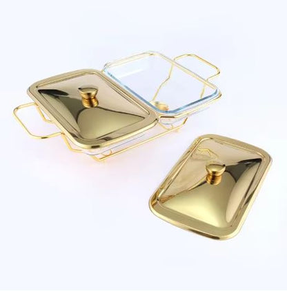 2 Grid Buffet Food Warmer Pot