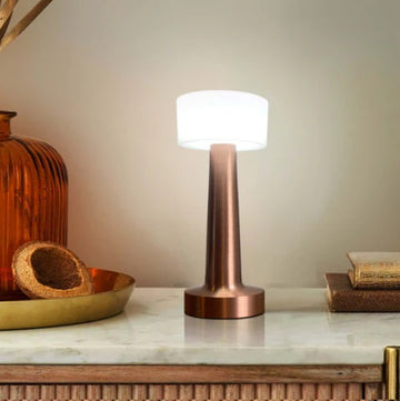 Nordic Style Table Lamp – Rechargeable Touch Sensor LED Metal Lamp