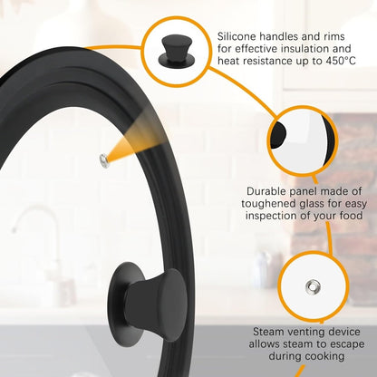 Universal Lid for Pots, Pans and Skillets - Techmanistan in Pakistan