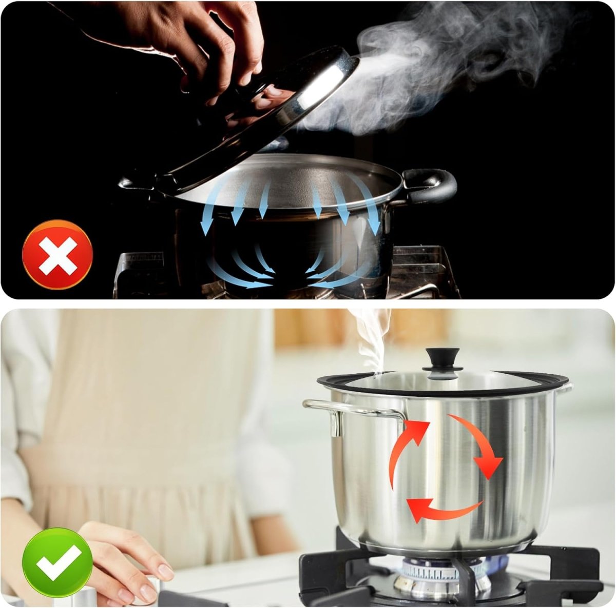 Universal Lid for Pots, Pans and Skillets - Techmanistan in Pakistan