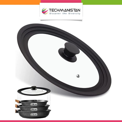 Universal Lid for Pots, Pans and Skillets - Techmanistan in Pakistan