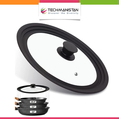 Universal Lid for Pots, Pans and Skillets - Techmanistan in Pakistan