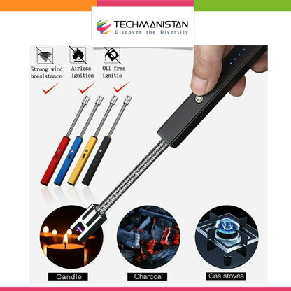 USB Rechargeable Flameless Arc Lighter - Techmanistan in Pakistan