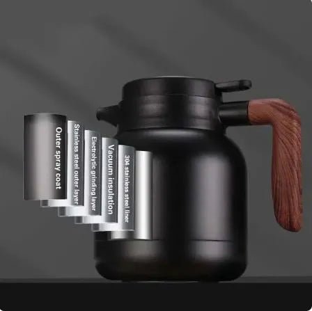 Vacuum Coffee Pot With Wooden Handle - Techmanistan in Pakistan
