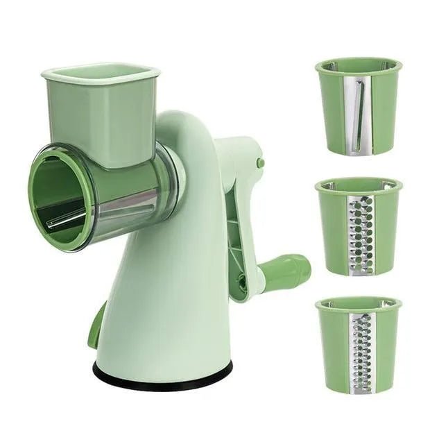 Vegetable Chopper with 3 Rotating Stainless Steel Blades - Techmanistan in Pakistan