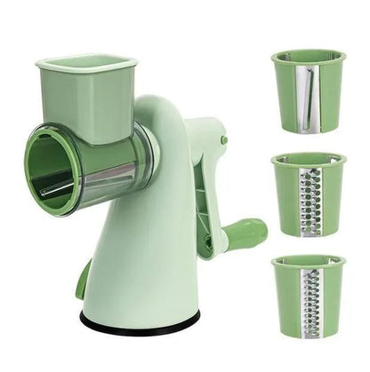 Vegetable Chopper with 3 Rotating Stainless Steel Blades - Techmanistan in Pakistan
