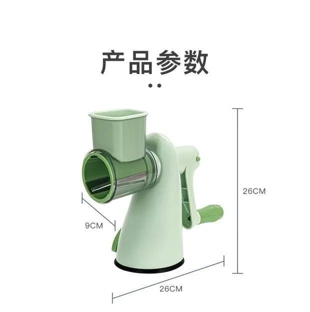 Vegetable Chopper with 3 Rotating Stainless Steel Blades - Techmanistan in Pakistan