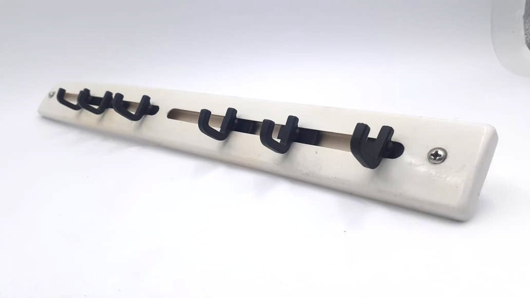 Wall Mounted 6 Hooks Coat Robe Hat Hanger - Techmanistan in Pakistan