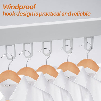 Wall Mounted Extendible Folding Clothes Hanger - Techmanistan in Pakistan