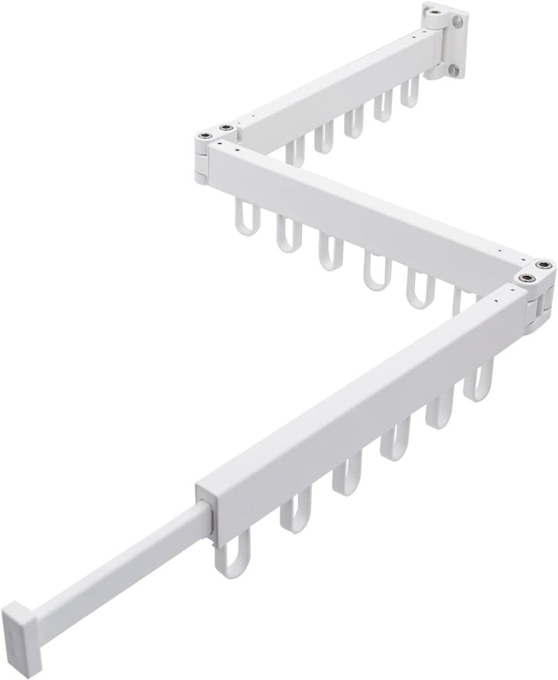 Wall Mounted Extendible Folding Clothes Hanger - Techmanistan in Pakistan