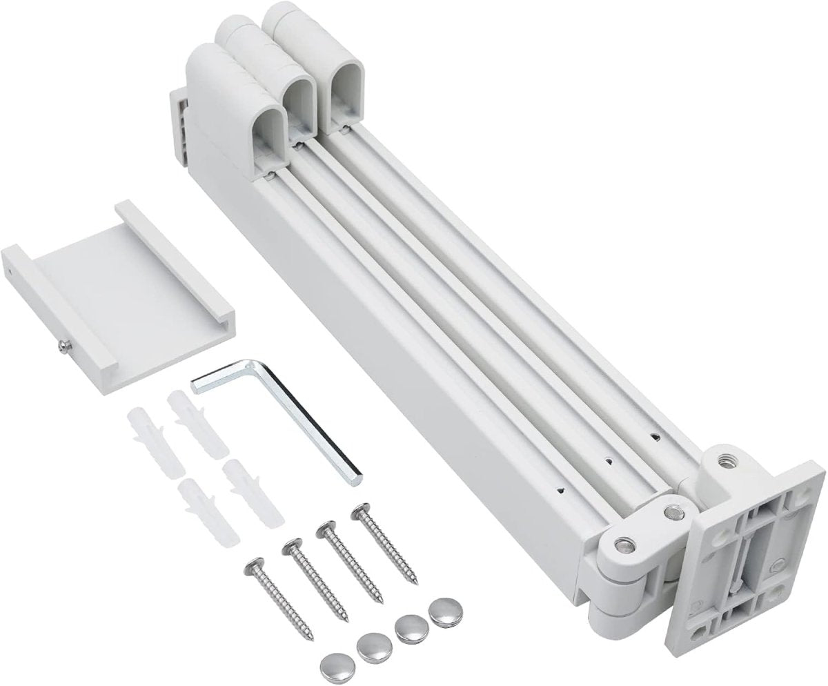 Wall Mounted Extendible Folding Clothes Hanger - Techmanistan in Pakistan