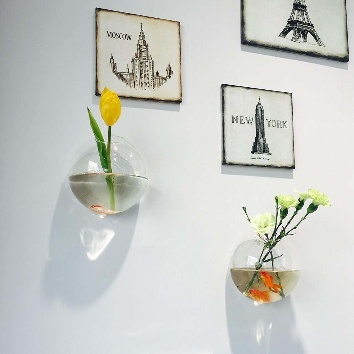 Wall Mounted Hanging Glass Vase - Techmanistan in Pakistan