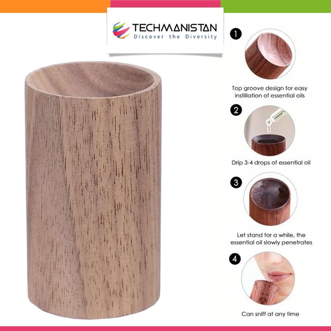 Walnut Wood Essential Oil Diffuser - Techmanistan in Pakistan