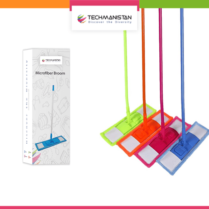 Wash & Clean Wall and Floor Micro Fiber Broom - Techmanistan in Pakistan