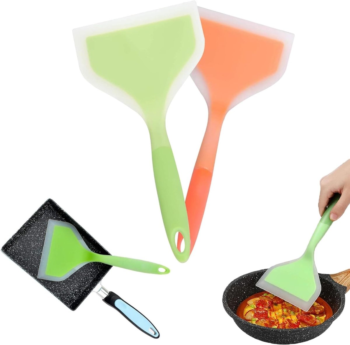 Wide Silicon Pancakes Spatula Turner - Techmanistan
