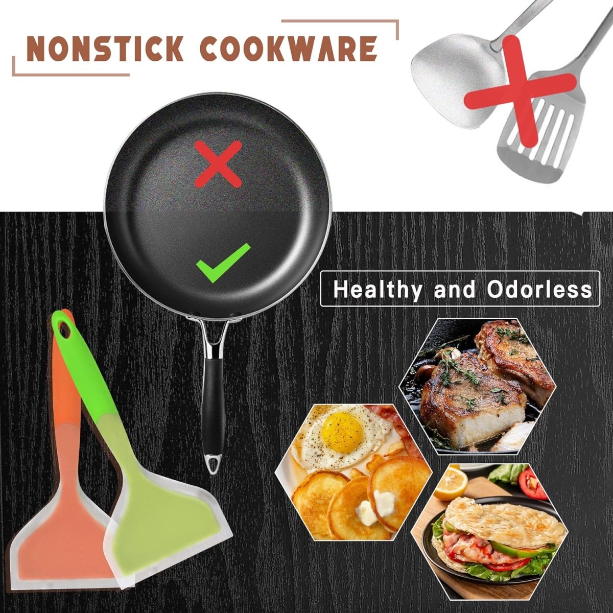 Wide Silicon Pancakes Spatula Turner - Techmanistan