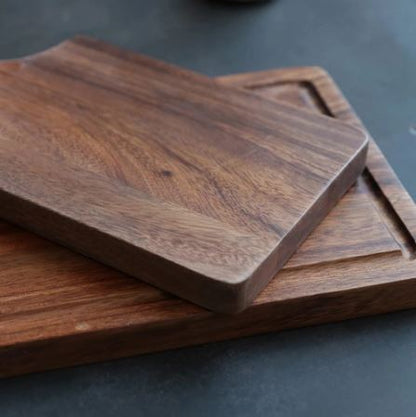 Wooden Bread & Steak Serving Tray With Handle, Steak Cutting Board, Wood Steak Serving Board, Bread Board, Wooden Serving Board With Handle - Techmanistan in Pakistan