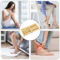 Natural Wooden Foot Roller Massager | Manual Reflexology Therapy Tool