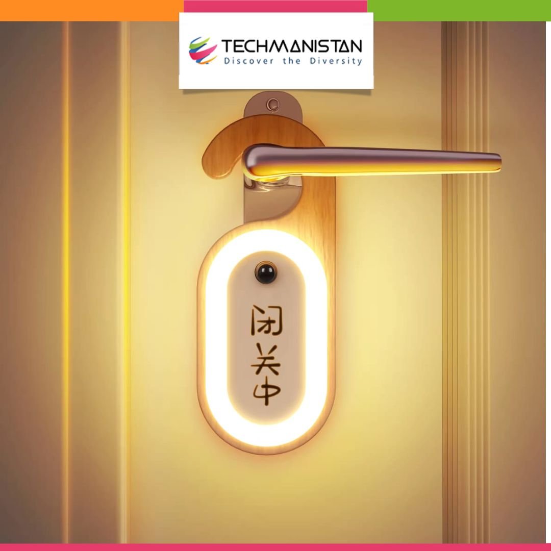Wooden Message Memo Motion Sensor Night Light - Techmanistan in Pakistan