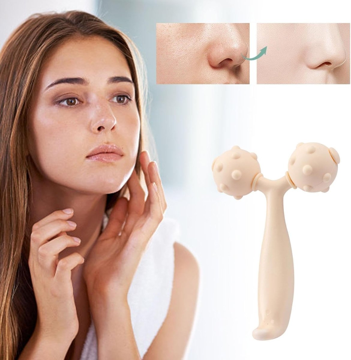 Y - Shape Face Massager Skin Roller - Techmanistan in Pakistan