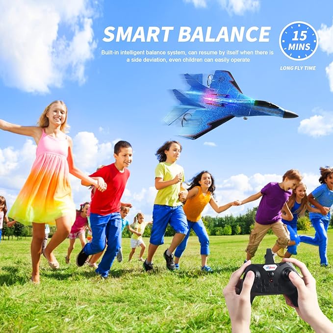 ZY - 530 PRO RC Airplanes, Remote Control EPP Foam Aircraft Fighter with LED Light - Multicolor - Techmanistan in Pakistan